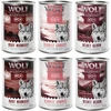 Image de Lot mixte Wolf of Wilderness Adult pour chien - 6 x 400 g "Red Meat"