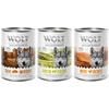 Image de Lot mixte Wolf of Wilderness Adult pour chien - 6 x 400 g: agneau, sanglier, poulet