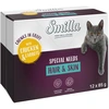 Image de Smilla Hair & Skin Bouchées aux légumes 12 x 85 g pour chat - poulet, carottes