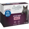 Image de Smilla Indoor Bouchées aux légumes 12 x 85 g pour chat - thon, haricots verts