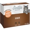 Image de Smilla Senior Bouchées en sauce aux légumes pour chat - saumon, haricots verts (12 x 85 g)