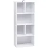 Image de Bibliothèque armoire WOLTU. Etagère de rangement. Meuble de rangement avec 6 compartiments. 50x30x118 cm. Blanc