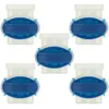 Image de vhbw 5x connecteurs pour cÃ¢ble pÃ©riphÃ©rique compatible avec Bosch Indego 1300 Connect robots de pelouse - Serre-cÃ¢bles, Ã©tanches transparent / bleu