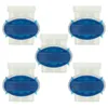 Image de vhbw 5x connecteurs pour cÃ¢ble pÃ©riphÃ©rique compatible avec Bosch Indego 350 robots de pelouse - Serre-cÃ¢bles, Ã©tanches transparent / bleu