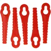 Image de vhbw 5x Lames remplacement pour GÃ¼de 58586 pour taille gazon - Lames de rechange, rouge, plastique