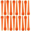 Image de vhbw 20x Lames compatible avec Gardena 8841 AccuCut 450Li, 9823 EasyCut Li-18/23R taille gazon - Lames de rechange, orange, plastique