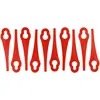 Image de vhbw 10x Lames remplacement pour Grizzly 91094326 pour tondeuse - Lames de rechange, rouge, polyamide