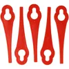 Image de vhbw 5x Lames compatible avec Einhell RG-CT 18/1 tondeuse - Lames de rechange, rouge, polyamide