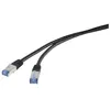 Image de Renkforce RF-4673692 cÃ¢ble de rÃ©seau Noir 10 m Cat6a S/FTP (S-STP)