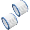 Image de vhbw Set de filtres 2x Filtre plissÃ© compatible avec Nilfisk / Alto / Wap Multi 20, 30 aspirateur Ã  sec ou humide - Filtre Ã  cartouche
