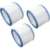 Image de vhbw Set de filtres 3x Filtre plissÃ© compatible avec Nilfisk-Alto Attix 550-21, 8 Gallon / AS/E aspirateur Ã  sec ou humide - Filtre Ã  cartouche