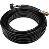 Image de vhbw Tuyau de rallonge 15 m compatible avec KÃ¤rcher K 3.97 M plus, K 3.97M nettoyeur haute pression avec connexion M22 x 1,5, noir
