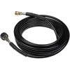 Image de VHBW vhbw Tuyau de rallonge 10 m compatible avec Kärcher K 4.20 M T250, K 4.500 M PL Walz nettoyeur haute pression avec connexion M22 x 1,5, noir