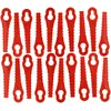 Image de vhbw 20x Lames compatible avec GÃ¼de RT 18-201-05, RT 18-0 taille gazon - Lames de rechange, rouge, plastique