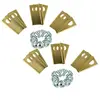Image de vhbw 18x Lames compatible avec Honda Miimo 500, 310, 3000, 520 tondeuse - Lames de rechange, or / argentÃ©, acier (revÃªtement en titane)