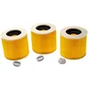 Image de vhbw Lot de 3x filtres Ã  cartouche compatible avec KÃ¤rcher A 2574 PT, A 2574 Me, A 2604 aspirateur Ã  sec ou humide - Filtre plissÃ©, jaune