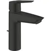 Image de Mitigeur monocommande lavabo - GROHE Start - 234552432 - Noir mat - Taille M - Bec moyen - Economie d'eau - Tirette et vidage