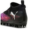 Image de Puma Chaussures De Football Future 8 Mg Enfant Et Adolescent, Chaussures, Noir/Blanc/Glowing Rouge, 36