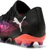 Image de Puma Puma Chaussures De Football Basses Future 8 Match Fg/Ag Unisexe, Chaussures, Noir/Blanc/Glowing Rouge, 46