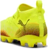 Image de Puma Puma Chaussures De Football Future 8 Match Fg/Ag Enfant Et Adolescent, Chaussures, Jaune Alert/Noir/Sun Struck, 28