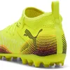 Image de Puma Chaussures De Football Future 8 Mg Enfant Et Adolescent, Chaussures, Jaune Alert/Noir/Sun Struck, 28
