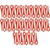 Image de vhbw 50x Lames compatible avec Bosch ART 2600 Combitrim, ART 26 Accutrimm taille gazon - Lames de rechange, rouge, nylon / plastique