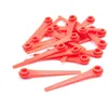 Image de vhbw 20x Lames remplacement pour Gardena RotorCut 5368-20 pour taille gazon - Lames de rechange, rouge, plastique