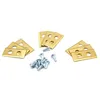 Image de vhbw 9x Lames compatible avec Kress Mission KR113, KR121E, KR120E, KR122E tondeuse - Lames de rechange, or, acier (revÃªtement en titane)