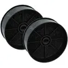 Image de vhbw 2x Filtres Ã  charbon actif compatible avec Progress 94202206400 hotte aspirante - 12,4 cm