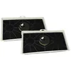 Image de vhbw 2x Filtres Ã  charbon actif compatible avec Bosch DHL555BL/01, DHL555BGB/02, DHL555BGB/01, DHL555BCH/06 hotte aspirante + bague de fixation