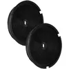 Image de VHBW vhbw 2x Filtres à charbon actif compatible avec Zanker ISOLA 90 X, LUXOR 60 BK, LUXOR 60 WH, LUXOR 60 X, LUXOR 90 BK hotte aspirante - 19 cm