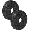 Image de VHBW vhbw 2x Filtres à charbon actif remplacement pour Candy 35602288, 49040117 pour hotte aspirante - 10,5 cm