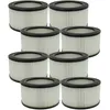 Image de vhbw 8x filtre compatible avec Dicogar 1200W aspirateur de cendres - filtre HEPA noir / blanc