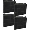 Image de VHBW vhbw 4x Filtres à charbon actif compatible avec Electrolux EFC90400W, EFC90462OX, EFC90464OX, EFC90465OK, EFC90465OW, EFC90465OX hotte aspirante