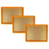 Image de vhbw Set de 3x filtres d'aspirateur compatible avec WÃ¼rth Master ISS 54 HO aspirateur - Filtre principal, filtre plissÃ© plat