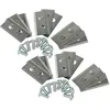 Image de VHBW vhbw 18x Lames compatible avec Kress Mission KR133E, KR172, KR136E, KR121E, KR123E, KR122E tondeuse - Lames de rechange, argenté, acier