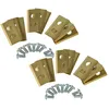 Image de vhbw 18x Lames compatible avec Kress Mission KR173E, KR172E, KR174E, KR233E tondeuse - Lames de rechange, or, acier (revÃªtement en titane)