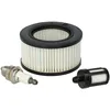 Image de VHBW vhbw Kit de filtres à air, à carburant, bougie d'allumage remplacement pour Stihl 0000 350 3518 pour scie à moteur, à chaîne, tronçonneuse