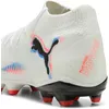 Image de Puma Chaussures De Football Future 8 Pro Fg/Ag Unisexe, Chaussures, Blanc/Noir/Glowing Rouge, 44.5