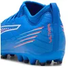 Image de Puma Chaussures De Football Ultra 6 Match Mg Enfant Et Adolescent, Chaussures, Ultra Bleu/Blanc/Glowing Rouge, 38.5