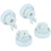 Image de VHBW vhbw 4x Roulette pour panier inférieur compatible avec Smeg lave-vaisselle - Diamètre 14 mm