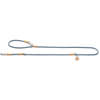 Image de HUNTER Laisse réglable Malia, bleu tourterelle/beige 200cm de long, 10mm de large