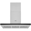 Image de Siemens Siemens iQ500 LC97BHP50 - Hotte - cheminée plate - largeur : 89.8 cm - profondeur : 50 cm - extraction et recirculation (avec kit de recirculation supplémentaire) - avec moteur interne - acier...
