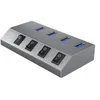 Image de ICY BOX IB-HUB1405 - Concentrateur (hub) - 4 x SuperSpeed USB 3.0 - de bureau