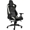 Image de SiÃ¨ge PC NobleChairs EPIC Cuir vÃ©ritable - Noir/Blanc/Rouge/Cuir/4D