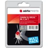 Image de AgfaPhoto Multi pack - Pack de 4 - 11 ml - noir, jaune, cyan, magenta - compatible - cartouche d'encre (alternative pour : Canon 6443B001, Canon 6444B001, Canon 6445B001, Canon 6446B001, Canon CLI-551BK XL, Canon CLI-551C XL, Canon CLI-551M XL, Canon CLI