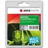 Image de AgfaPhoto Multi pack - Pack de 4 - noir, jaune, cyan, magenta - compatible - remanufacturé - cartouche d'encre (alternative pour : Brother LC-225XLC, Brother LC-225XLM, Brother LC-225XLY, Brother LC-229XLVALBPDR) - pour Brother MFC-J5320DW, MFC-J5625DW