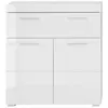 Image de Trendteam Armoire de sol de salle de bain Amanda Blanc