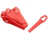 Image de vhbw 10x Lames compatible avec Bosch ALM 28, ART 23 Accutrimm, ALM 30 taille gazon - Lames de rechange, rouge, plastique