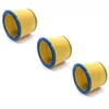Image de vhbw 3x filtre plissÃ© compatible avec Parkside PNTS 1250/9, 1300, 1250, 1250(A1/B1/B2), 1300(A1/B1/B2) aspirateur - bleu / jaune